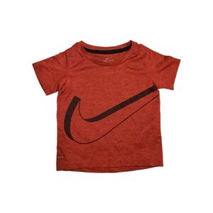 Nike 2T Dri-Fit Red Short Sleeve Logo Athletic Tee Shirt